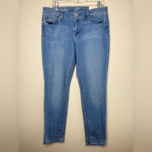 NWT Ann Taylor LOFT Modern Skinny Classic Blue Jeans Stretch Size 31/12